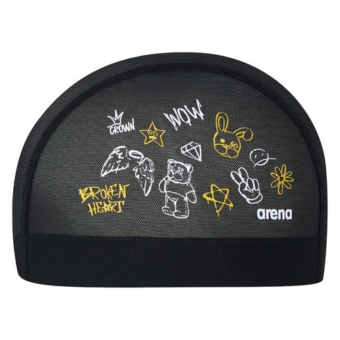 아레나 드로잉 메쉬수모 A6AC1AS12, 1개, BLACK