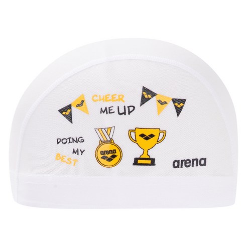 아레나 메달 팝팝 메쉬수모 A6AC1AS14, 1개, WHITE