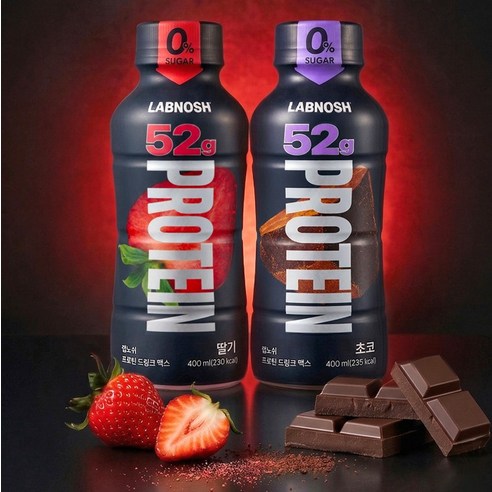 랩노쉬 프로틴 드링크 맥스 초코 400ml, 12개 이미지 4