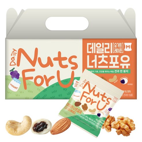 머거본 하루견과 데일리 너츠포유 요거트 레이즌 25p 500g, 1개