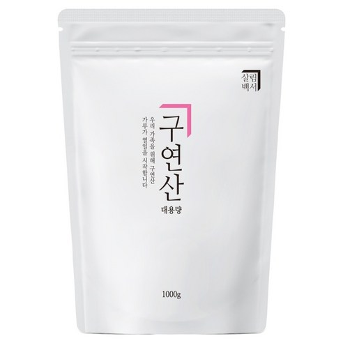 살림백서 구연산, 1개, 1kg