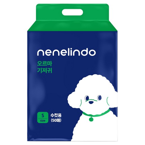 네네린도 강아지 오르마 수컷용 기저귀, 1개, 50개입, 소형