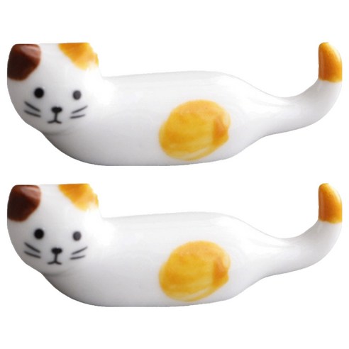 로프트마켓 귀여운 고양이 수저받침, 고양이 5, 2개