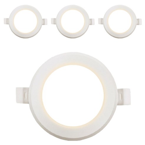 닥터룩스 LED 5W 방습형 다운라이트 96 x 30 mm, 전구색, 4개