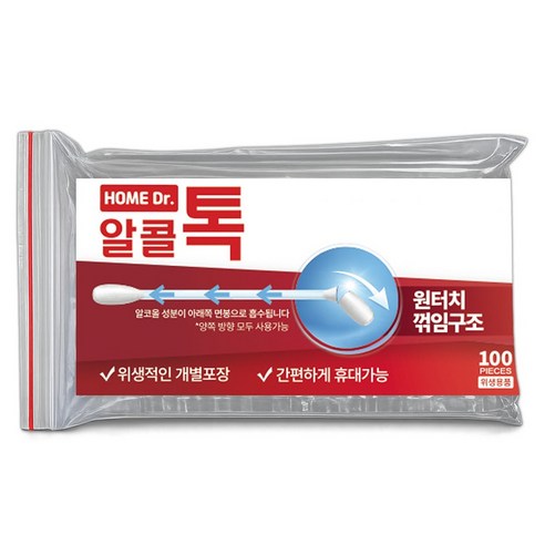 홈닥터 알콜톡, 1개, 100개입