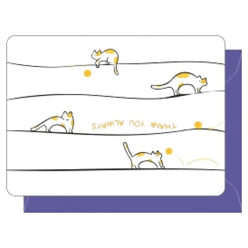 양지사 더스페셜 메세지 카드, 길냥이, 1개