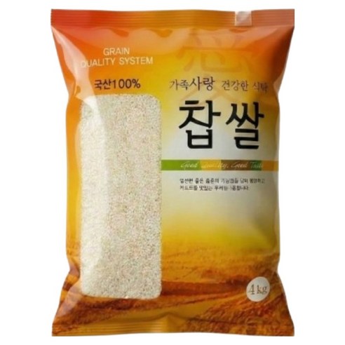 월드그린 국내산 찹쌀, 1개, 4kg