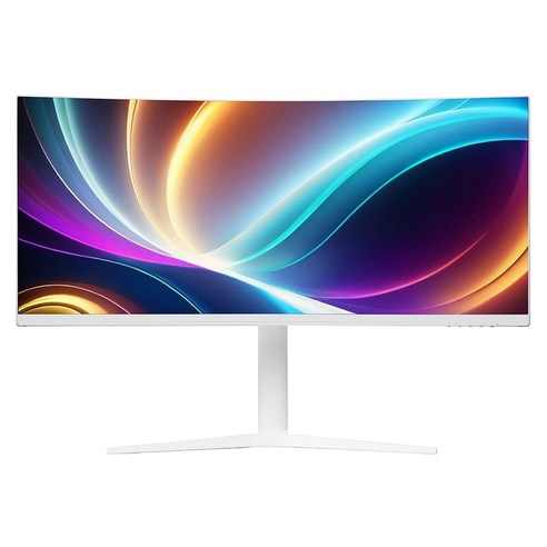 크로스오버 UWQHD 게이밍 멀티스탠드 커브드 무결점 모니터 화이트, 86.42cm, 34QW290GM