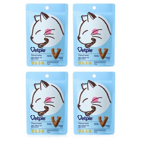 벳플 고양이 브이트릿, 70g, 4개, 참치맛