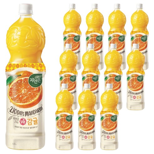 자연은 달콤감귤 주스, 1.5L, 12개