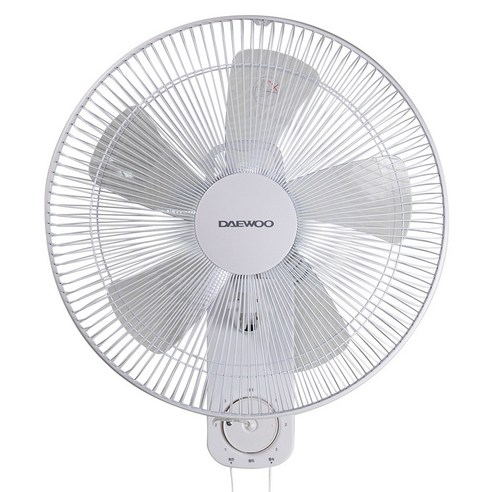대우어플라이언스 5엽날개 좌우회전 기계식 벽걸이 선풍기 40cm(16인치), DEF-KW616MA