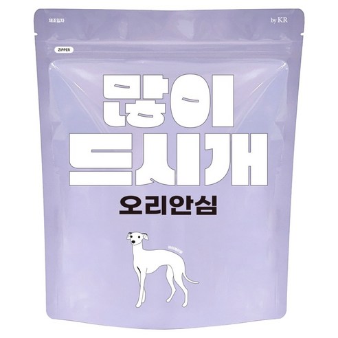 바이케이알 강아지 많이드시개 대용량 수제간식, 오리안심, 300g, 1개