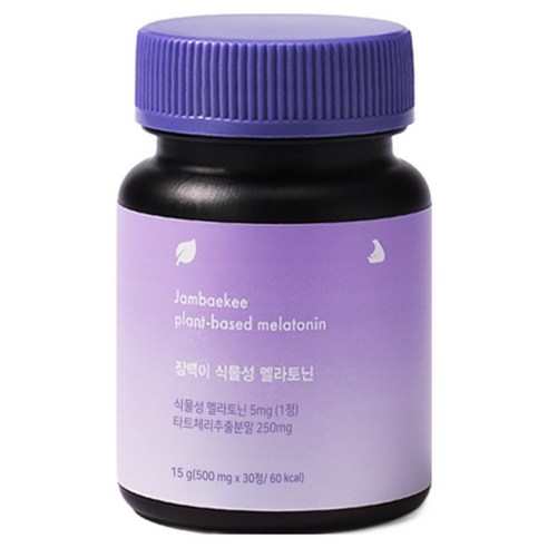 잠백이 식물성 멜라토닌 5mg, 1개, 30정