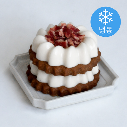 뽀뽀제과 강아지 미트브라우니 케이크 (냉동), 200g, 1개, 오리고기맛