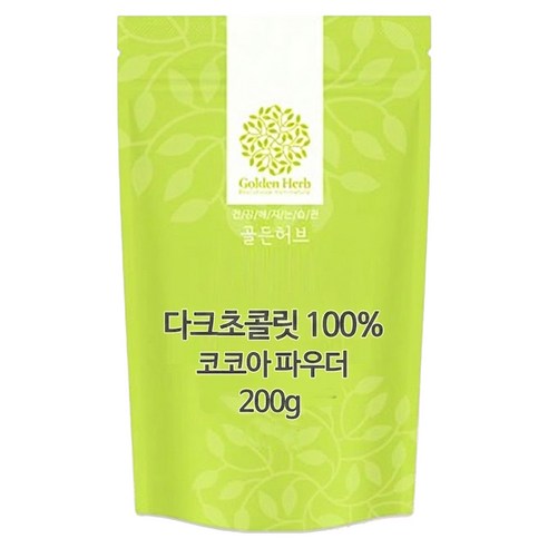 골든허브 무가당 코코아 파우더 100%, 200g, 1개, 1개입