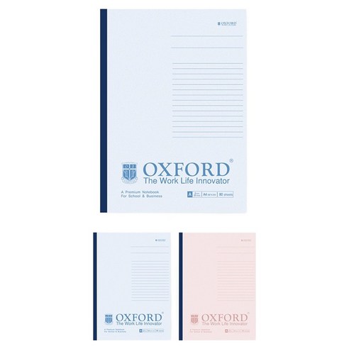 OXFORD 노트 잘펴지는 칼라노트 II A4 80매, 랜덤발송, 3개