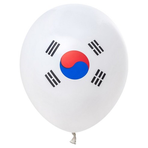 조이파티 태극기풍선 30cm, 화이트, 20개