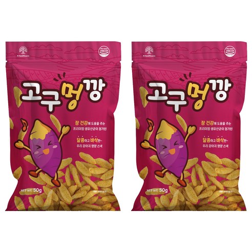 고구멍깡 스낵, 2개, 50g, 고구마