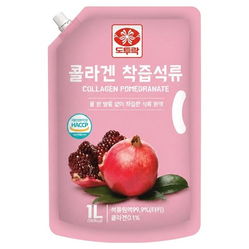 물 한 방울 넣지 않은 콜라겐 착즙 석류 원액, 1L, 1개