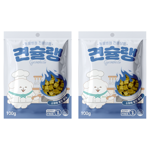 견슐랭 강아지 간식, 황태, 100g, 2개