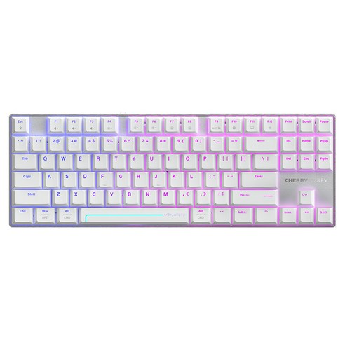 CHERRY 엑스트리파이 MX 8.2 PRO TKL 8K 한글각인 유무선 게이밍 키보드, 화이트, G8E-3885 MX 8.2 PRO TMR 화이트, 마그네틱축(자석축)