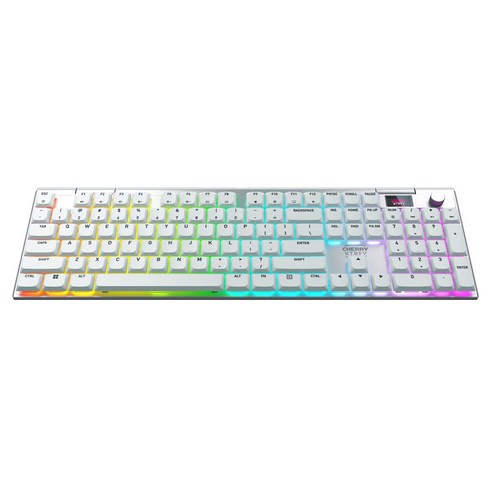 CHERRY 엑스트리파이 MX 10.1 LP 풀배열 로우 프로파일 한글각인 유무선 키보드, 실버, G8A-25100 MX 10.1 실버 적축, 적축
