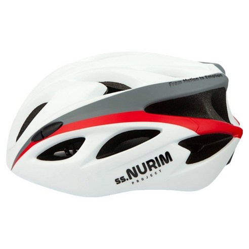 스포츠 경량 사이즈조절 헬멧 ss NURIM AERO S100, 화이트, 1개