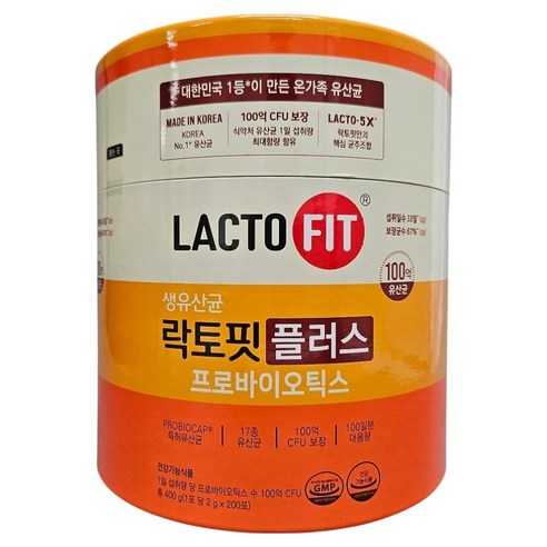 락토핏 생유산균 플러스 프로바이오틱스 200p, 400g, 1개