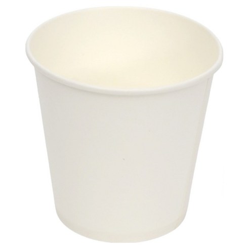 생활을그리다 무인쇄 화이트 일회용 종이컵 185ml, 5개, 50개입