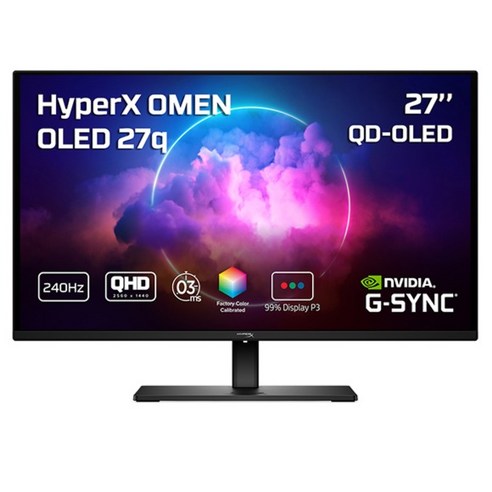 HP QHD HyperX OMEN OLED 27q 240Hz Gaming 모니터