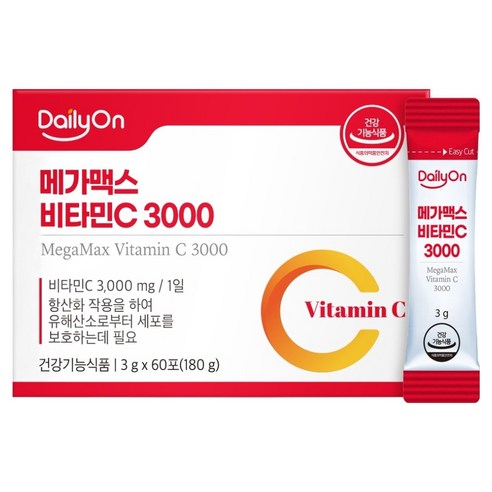 데일리온 메가맥스 비타민C 3000 60p, 180g, 1개