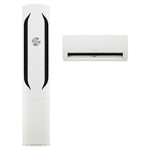 LG전자 인버터 65.9㎡(20평) + 18.7㎡(5.6평) 휘센 오브제컬렉션 2시리즈 위너 2in1 에어컨 방문설치, FQ20GW2HA2(스탠드), SQ06GA1WAJ(벽걸이), 일반배관형