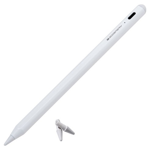구스페리 아이패드 호환 스타일러스 스마트 터치펜 MC_PEN-002, 화이트, 1개