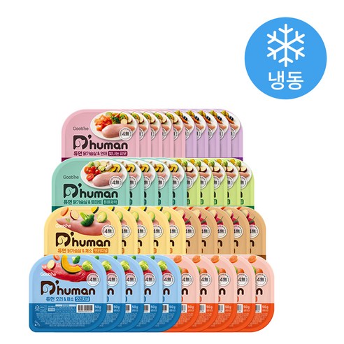 듀먼 강아지 종합 버라이어티 50g x 8종 x 5개입 화식 (냉동), 1세트