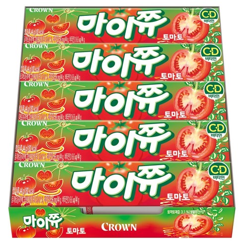 마이쮸 츄잉캔디 토마토, 44g, 15개