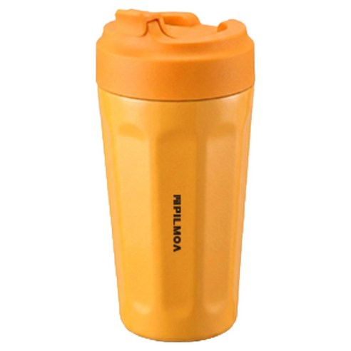 필모아 스파우트 티타늄 세라믹 휴대용 텀블러, 1개, 500ml, 옐로우