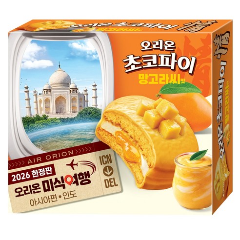 오리온초코파이 망고라씨맛 12p, 1개, 408g