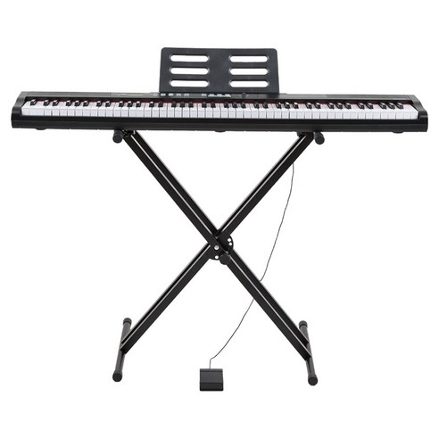 디에스뮤직 해머 88건반 전자 디지털 피아노 DS-88026 + 스탠드 + 서스테인 페달 세트, DS-880, 블랙, 1개