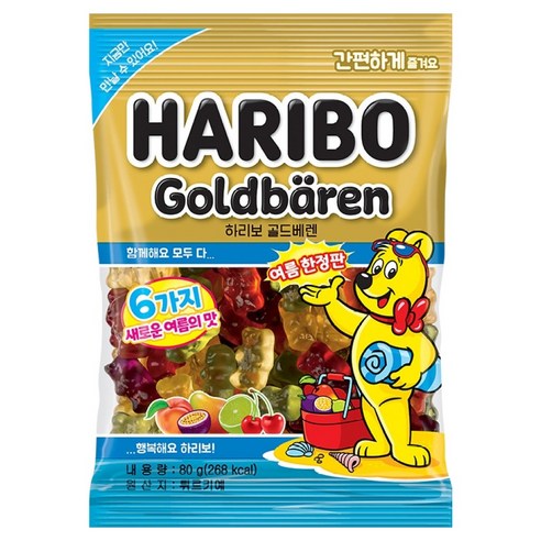 하리보 골드베렌 여름한정판, 80g, 1개