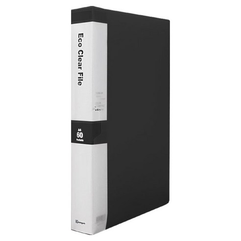 영오 클리어파일 케이스형 60p, 흑색, 1개