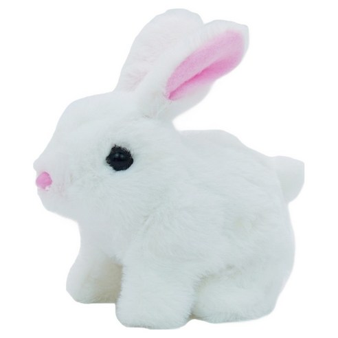 토이토 움직이는 토끼 동물인형, 16cm, 토끼 화이트, 1개