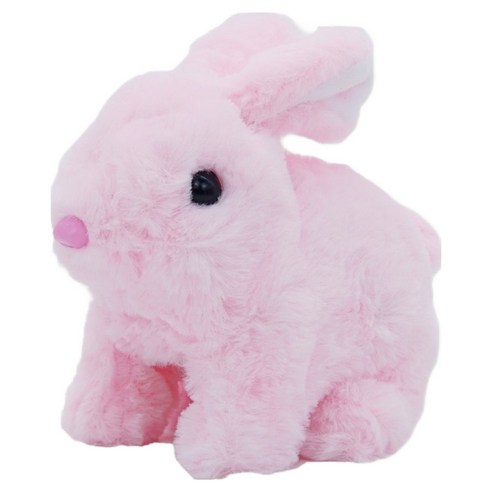 토이토 움직이는 토끼 동물인형, 16cm, 토끼 핑크, 1개