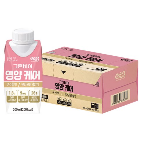 그린비아 영양 케어 영양식 구수한맛 200ml, 18개 솔직 후기 | 실사용자 리뷰 분석 - 상품 이미지 1