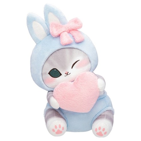 모후샌드 토끼냥 봉제인형 BIG, 블루, 1개, 25cm