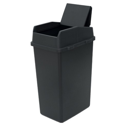 라이피스트 이지 슬라이딩 오픈 휴지통 80L, 블랙