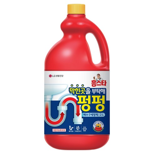 홈스타 막힌곳을 부탁해 펑펑 배수구 세정제, 2L, 1개