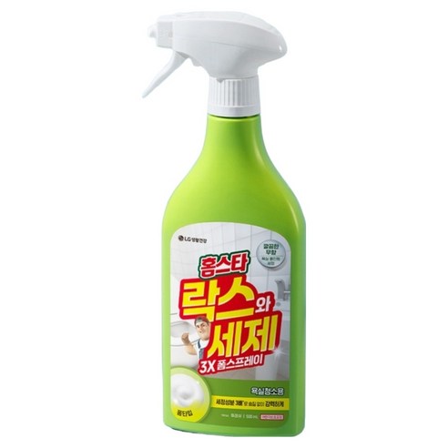 홈스타 락스와 세제 3X 폼스프레이 후레쉬, 500ml, 1개