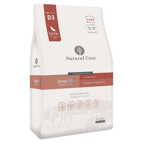 네츄럴코어 강아지 베네 M60 가수분해 대용량사료, 10kg, 1개, 가수분해 양