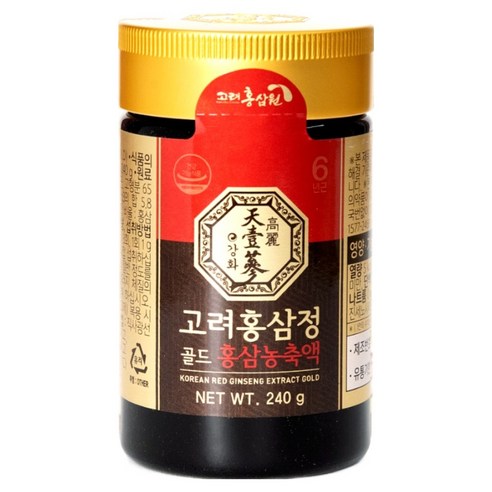 고려홍삼원 국산 6년근 고려홍삼정 골드, 1개, 240g