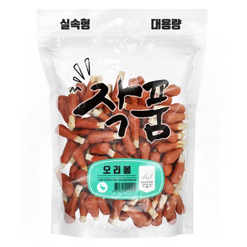투투펫 작품 강아지 대용량 육포 간식, 1kg, 1개, 오리봉